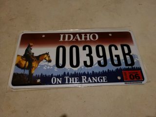 Idaho On The Range License Plate