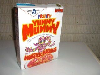 2013 Fruity Yummy Mummy Vintage Style Retro Exclusive Cereal Box General Mills