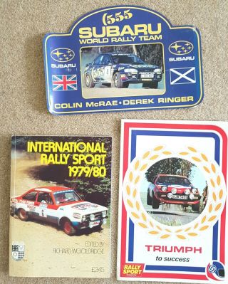 Vintage World Rally Car - Book,  Poster & Sticker - Triumph,  Mcrae