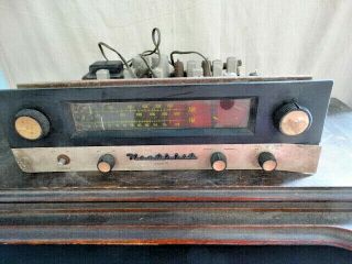 Vintage Heathkit Pt - 1 Vacuum Tube Am Fm Stereo Tuner Amplifier Radio Chassis