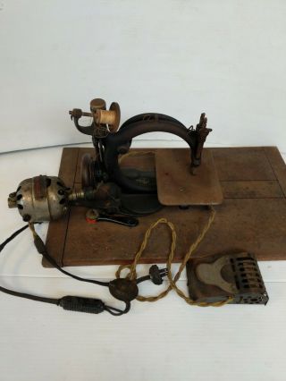 Antique Wilcox And Gibbs Sewing Machine Small 1880 
