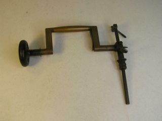 Antique Brass & Steel Mulbach Woodworking Hand Drill Scribe Tool -