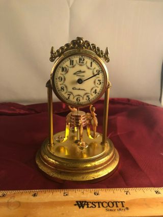 Vintage W.  U.  A.  Schmid Schlenker Jr Germany Jeweled Clock Ballerinas Contessa