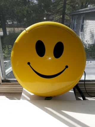Large Vintage Yellow Smiley Face Old School Phone Push Button