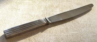 Bernadotte Georg Jensen Sterling Silver Dinner Knife Handle 8 - 7/8” 6 Available 3
