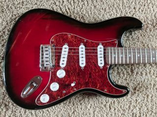 Squier Standard Stratocaster Electric Guitar,  Antique Burst,  Rosewood,  Maple