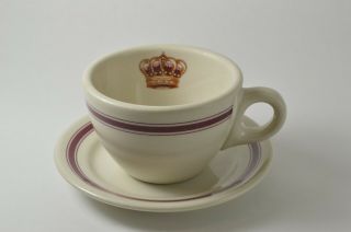 Vtg Hotel Del Coronado Crown Coffee Mug Tea Cup And 5 1/2 " Plate Sterling China