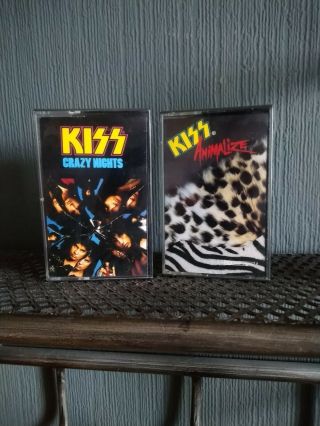 Kiss Vintage Cassette Tapes Crazy Nights Animalize