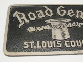 Vintage Road Gents St.  Louis County Car Club Plaque, 2