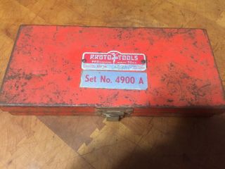 Vintage Proto Set No.  4900A Hex Socket Set J4900A Snap On 2