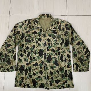 Vtg Rok South Korea Army/marine Duck Hunter Camo Shirt.  Good Conditions.
