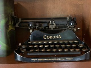 Antique Corona Folding Portable Typewriter Circa 1920