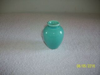 Vintage Shawnee Pottery Miniature Green Glazed 2 3/4 " Inch Vase
