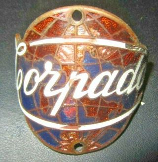 Torpado - Vintage Metal And Enamel Bicycle Head Tube Badge - Italian Italy