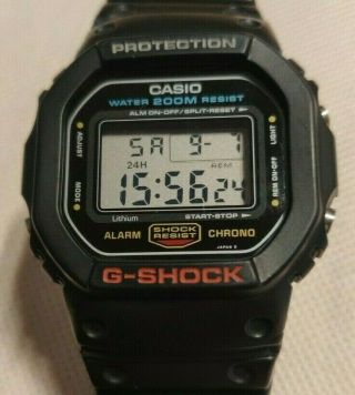 Vintage Casio Dw - 5600 G - Shock Watch - Japan H - Module 901