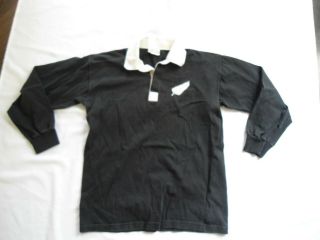 Vintage Zealand All Blacks Two`s Company Rugby Jersey Large