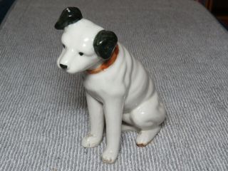 Vintage Ceramic Terrier Dog Nipper Rca Victor " His Masters Voice "