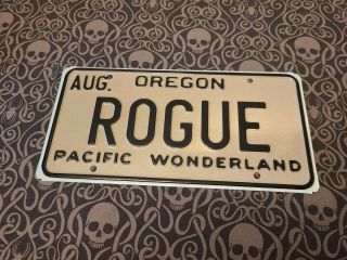 Oregon License Plate Vintage " Rogue " Pacific Wonderland