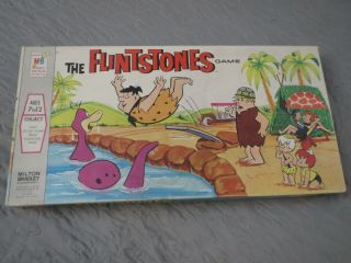 Vintage 1971 Milton Bradley The Flintstones Game Board Game