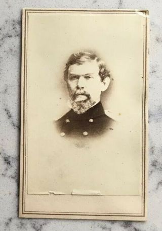 Antique Civil War Cdv Photograph Union General William J.  Hardee Anthony Brady