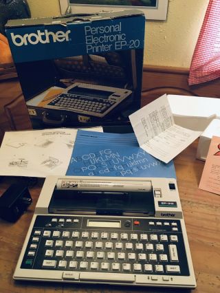 Vintage Brother Ep - 20 Personal Electronic Printer Typewriter Word Processor,
