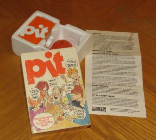 Pit Card Game - Orange Bell - Vintage 1973 1981 Parker Brothers - Usa No.  661