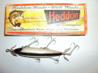 Heddon Dowagiac 150 5 - Hook Shiner Fishing Lure And Box