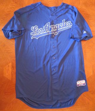 La Dodgers Team Issued Blue Batting Practice Jersey Size 50 Vintage 2007 No Holo