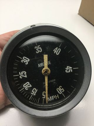 Vintage Airguide Sea Speed 0 - 50 MPH Boat Speedometer T15 2