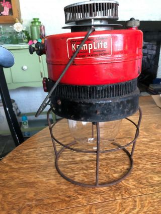 Vintage Kamplite Inverted Lantern Kl1 Still Holding Pressure