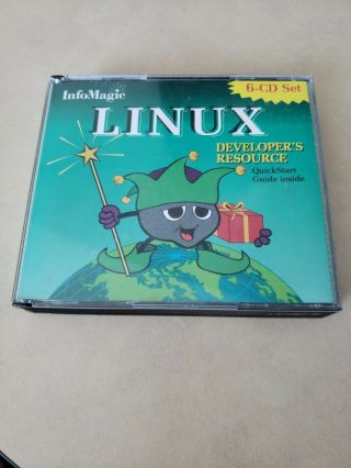 Vintage 1996 Infomagic Linux Developers Resource 6 - Disc Cd Set