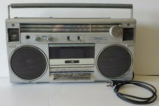 Toshiba Rt 120s Portable Stereo Radio Cassette Recorder Vintage Parts Only