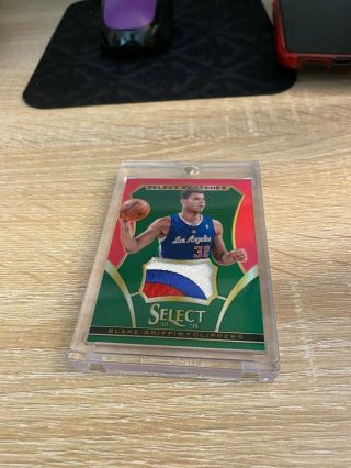 2013 - 14 Select Swatches Blake Griffin 3 Color Logo Patch Green Prizm Ssp/5