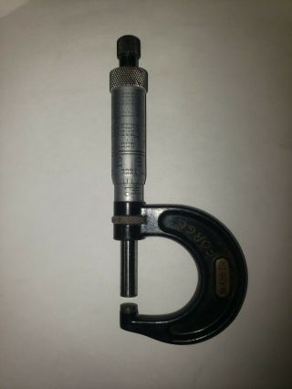 Vintage Starrett No.  436 - 1” Micrometer Caliper Machinist Tool 436 Ys