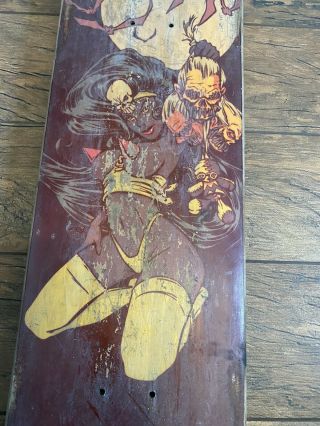2000 Vintage Powell Voodoo Lounge Slick Skateboard Deck32x8 3