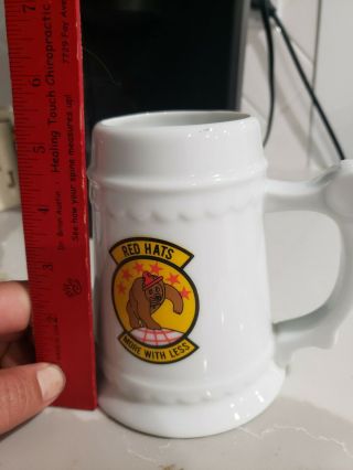 Vintage Usaf 6513rd Test Squadron Groom Lake (area 51) " The Red Hats " Coffee Mug