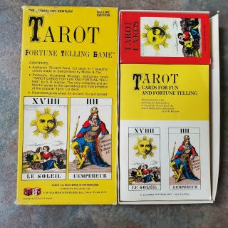 Vintage The (circa) 14th Century Tarot Fortune Telling Game 1970