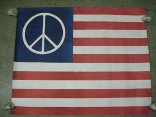 Peace Sign Flag U.  S.  A.  1960 