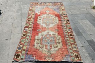 Designer Rug,  Carpet,  Turkish Rug | 3.  8x7.  9 Feet | Vintage Rug | Oushak Rug 4145