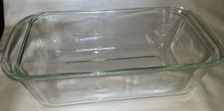 Vintage Pyrex Clear 215 Loaf/bread Pan/dish Clear Baking Dish 2 Quart Usa