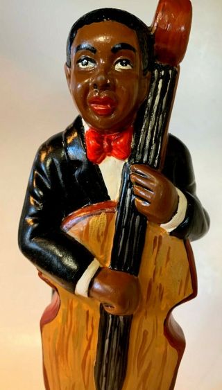 Vintage African American Jazz Musician Ceramic Black Americana Figurine