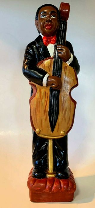 Vintage African American Jazz Musician Ceramic Black Americana Figurine 2