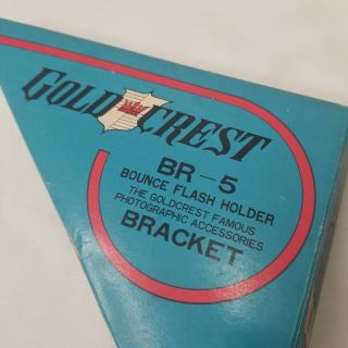 Vintage Camera Bracket Goldcrest Br - 5 Bounce Flash Holder Box Japan