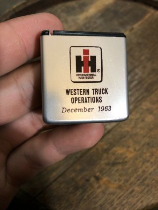 Vintage Ih International Harvester Truck Operations Tape Measure 1963 Stanley