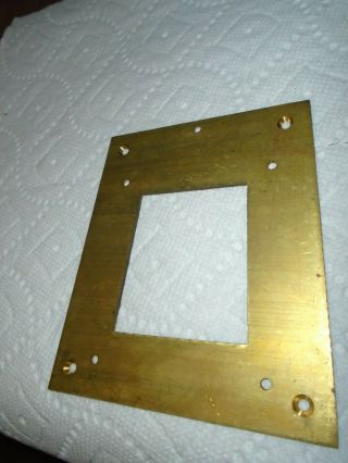 Vintage - Nos - Gustave Becker - 3 Weight Clock Movement - Mounting Plate - E95