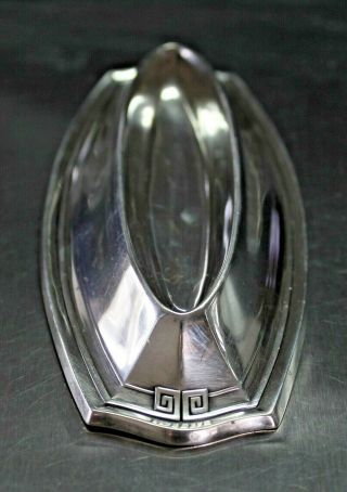 Vintage Gorham Solid Sterling Silver Nail Buffer Tray Mono " L "
