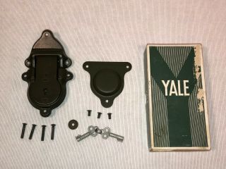 Vtg.  Yale & Towne Trunk Locker Lock Military Stock No.  26 - L - 165 Complete