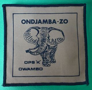 South West Africa Koevoet Zulu - Oscar African Elephant Vintage Z - O Patch