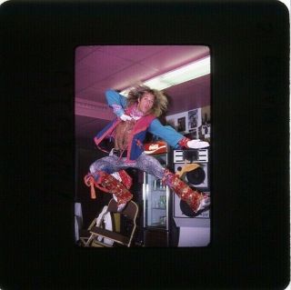 Van Halen Vintage Photo Slide David Roth Backstage Candid Diver Down 1982 039