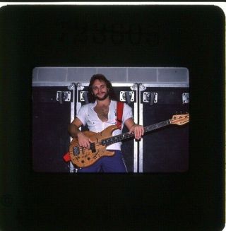 Van Halen Vintage Photo Slide Michael Anthony Backstage Diver Down Tour 1982 11
